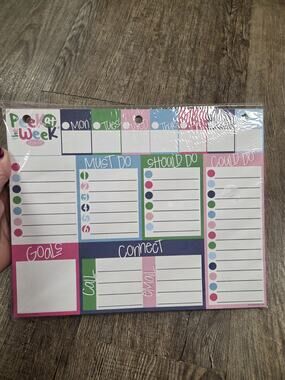 Peek At The Week Denise Albright Planner Paper Pad NEW